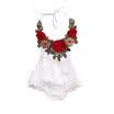 Classic Infant Baby Kids Girls Floral Romper Backless Jumpsuit Sunsuit Clothes