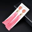 Women Fashion Rhinestone Long Tassel Dangle Earrings Fringe Drop Earrings Gift