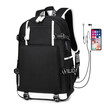 Large capacity USB computer bag leisure backpack for male leisure middle school students waterproof bag