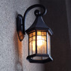 Baycheer HL409901 Industrial Wall Sconce with Wrought Iron Diamond Shape Metal Cage Frame