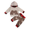 UK SHIP 2PCS Newborn Baby Boy Girl Clothes Outfits Pullove TopsPants Suit 0-24M