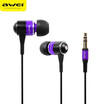 Awei ES-Q3 In-Ear Earphone Stereo Headphones Earbuds Super Bass Headset Fone de ouvido Auriculares Ecouteur Kulaklik Audifonos