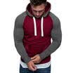 UK Mens Fleece Hoodie Hooded Pullover Sweatshirt Overhead Top Plain Warm Jumper