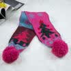 NEWLY Soft Baby Infant Toddler Neck Winter Warm Pom Pom Decor Scarf Xmas Gift
