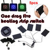 UK 5PCS 5V USB Electric Cloth Heater Pad Heating Element for Pet Belt Warmer 50℃