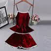 UK 2pcs Women Sexy Slip Sleepwear Babydoll Lingerie Nightdress Pajamas Set