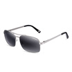 Weigu VEGOOS 3073 polarized sunglasses male business travel mirror mirror silver frame progressive gray