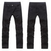 Mens Stretchy Ripped Skinny Biker Jeans Destroyed Taped Slim Fit Denim Pants US