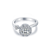 Ring lady style s925 full diamond transfer ring