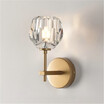 Baycheer HL484564 Flower Shaped W472"x H787" 5W Clear Glass Suspenders Wall Sconce in Gold Finish