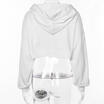 Womens Crop top Hoodie Sweatshirt Hooded Jumper Sweater Pullover Tops Coat