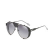 Fashion SteamPunk Sunglasses Men Classic metal pilot Sunglasses Brand Designer Vintage Punk Eyewear