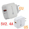 Mzxtby Quick Charge 5V3A Fast Phone Charging USB Adapter Universal 5V24A QC30 Fast Charger for iphone Huawei Xiaomi Redmi Mi