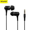 Awei ES-Q3 In-Ear Earphone Stereo Headphones Earbuds Super Bass Headset Fone de ouvido Auriculares Ecouteur Kulaklik Audifonos