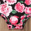 Sommer Neugeborenen kleinkind Baby Mädchen Rose Florale Strampler Overall Outfit