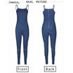Emambaby Womens Skinny Denim Jeans Long Pants Straps Jumpsuit Rompers Trousers