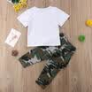 Toddler Kids Boy Short Sleeve Tops T-shirt Camouflage Pants 2Pcs Outfits Clothes