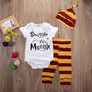 Newborn Baby Boys Girls Muggle Rompers Tops T-shirt Pants Outfit Clothes 0-18M