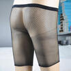 Women Sexy Sporty Fishnet Mesh Legging Cycling Shorts Hot Pants Black Stockings