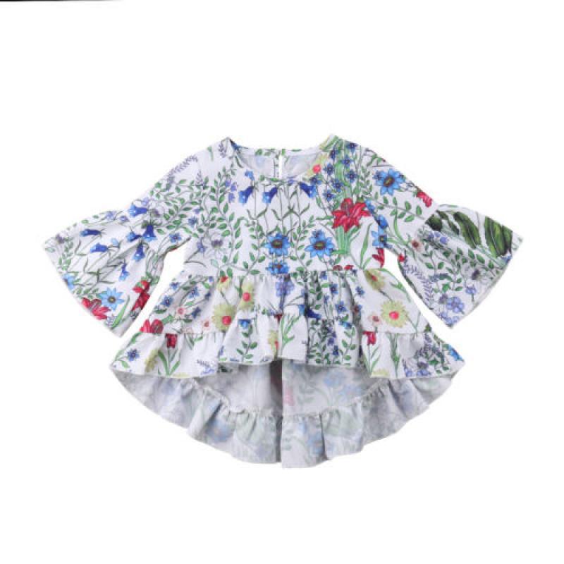 Kids Baby Girl Princess Long Sleeve Top Party Wedding Tutu Dress Toddler Clothes