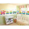 Animal Train Monkey Bird Tree Wall decal Removable sticker kids nursery decor