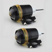 2PCS LED Motorcycle 30W 12V U3 Headlight Spotlight Driving Light head angel lamp motor auxiliary lamp DRL motorbike fog lamp