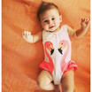 Kids Baby Girls Summer 3D Swan Swimwear Bikini Tankini Swimsuit Swimming Costume