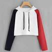 Women Girls Hoodie Sweatshirts Long Sleeve Jumper Sweater Pullover Cool Crop Top