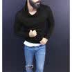 Stylish Mens Cotton Turtleneck Polo Pullover Sweater Stretch Jumper 3 Colors Top