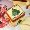 Mini Square Christmas Candy Gift Tin Box New Year Kids Gift Packing Boxes
