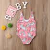 US Newborn Baby Girl Swimsuit Unicorn Swimwear Swimming One-piece Bikini Costume