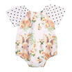 UK Infant Baby Girls Bunny Romper Bodysuit Jumpsuit Outfits Sunsuit Clothes