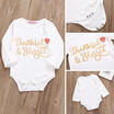Newborn Baby Girls Boys Infant Cotton Romper Bodysuit Jumpsuit Outfits Clothes