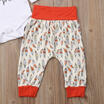 Toddler Infant Baby Girls Long Sleeve Playsuit Romper Cotton Trousers Leggings