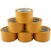 GuangBo 6 package 48mm 150y meters yellow sealing tape tape office supplies FX-74