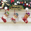 3pcsset Christmas Hanging Stockings Santa Snowman Reindeer Gift Candy Bags Christmas Decoartions Ornaments