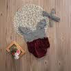 Newborn Baby Girls Romper Jumpsuit Infant BodysuitHeadband Clothes Outfits Set