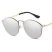 2018 New Arrival Fashion sunglasses for women Oval Metal popular eyewear accessory for travel round female sun glasses
