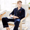 New long-sleeved trousers for men in autumn&winter mens golden velvet pajamas set in autumn&winter