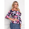Womens Floral Long Sleeve Cotton Casual Blouse Shirt Tops Fashion T-shirt New