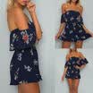 Womens Holiday Mini Playsuit Ladies Jumpsuit Summer Beach Dress Size 6 - 14 UK