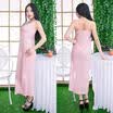 Ladies Long Black Floral Prom Ball Bridesmaid Dress Formal Prom Party Dresses