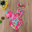 2pcs Newborn Baby Kids Girls Bodysuit Floral Tutu Romper Jumpsuit Outfit Clothes