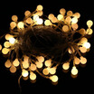 10 Meters Ball Shaped Warm Yellow LED String Lights Battery Powered Shining LED Strip Decoration for Christmas