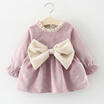 Cute Newborn Toddler Kids Baby Girl Cotton Bowknot Princess Party Dress Clothes