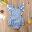 Newborn Infant Baby Girl Stripe Romper Jumpsuit Bodysuit Summer Clothes Outfit