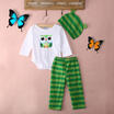 UK 3pcs Newborn Toddler Kids Baby Girls T-shirt TopPantsHat Outfit Clothes Set