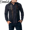 Mens Casual Formal Shirt Long Sleeve Slim Fit Formal Dress Shirts Tops T-Shirts
