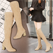 2018 autumn&winter new style wild high-heeled thick with over the knee boots suede fashion womens boots