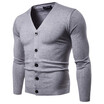 AOWOFS Explosive Pure Knitwear Slim Long Sleeve V-neck Knit Cardigan YM011
